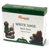 CONURI CU FUMIGARE INVERSĂ PENTRU AROMATERAPIE - SALVIE ALBĂ