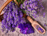 Cumpara ieftin Fototapet Flori167 Cos cu lavanda, 300 x 200 cm