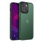 Husa cu protectie la camere si finisaj mat compatibil apple iphone 15, smoked, verde