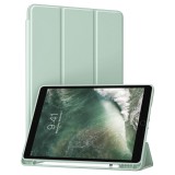 Husa iPad Pro 10.5 2017 Techsuit Flex Trifold Pen, verde deschis