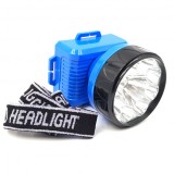 Lanterna Frontala de Cap 8+1LED 1W cu Acumulator 220V 687