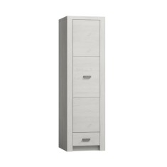 Dulap 1 usa 1 sertar frasin alb Infinity 56x192x58 cm