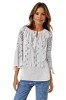 Bluza Dama Tip IE R256 Alb Argintiu, Bumbac, Marimea S, Broderie Traditionala, Rody S Forever