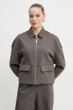 MM geaca culoarea maro, de tranzitie, oversize, 2516911037600