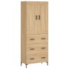 Dulap inalt, stejar sonoma, 69,5x34x180 cm, lemn compozit