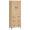 Dulap inalt, stejar sonoma, 69,5x34x180 cm, lemn compozit