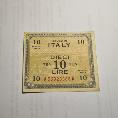 Italia 10 Lire 1943 foto