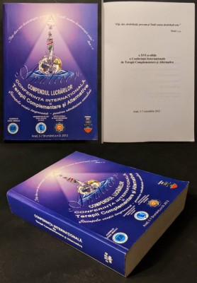 2012 MEDICINA TERAPII COMPLEMENTARE ALTERNATIVE Comunicari Seminar 722 pagini foto