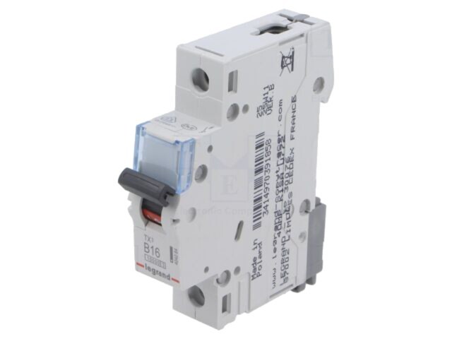 &Icirc;ntrerupător Supracurent LEGRAND 16A 230VAC Poli 1 Caracteristică B S311B16TX