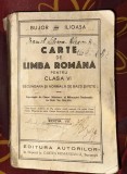 Bujor Ilioasa Carte de limba romana pentru clasa vi secundara de baeti si fete 1923 ed. a viii-a
