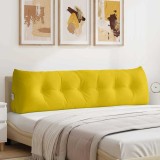 vidaXL Perna pentru spate Galben 180 x 24 x 50 cm Catifea 42014581