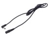 Cablu DC 5,5/2,1 la 5,5/2,5 unghi negru 1x1mm2, WEST POL