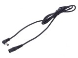 Cablu DC 5,5/2,1 la 5,5/2,5 unghi negru 1x1mm2, WEST POL