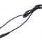 Cablu DC 5,5/2,1 la 5,5/2,5 unghi negru 1x1mm2