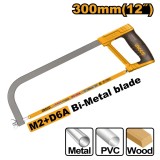 Fierastrau metal 30 cm (bomfaier) maner cauciucat - Ingco HHFS3068