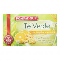 Infusion Pompadour Ceai Verde Ghimbir Portocaliu (20 uds)