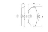 Set placute frana,frana disc SEAT IBIZA III (6K1) (1999 - 2002) BOSCH 0 986 460 944