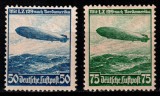 Germania Reich 1936, Mi #606-607, zboruri ale dirijabilului Hindenburg L. Z. 129 catre America de Nord, MNH! Cota 50 &euro;!
