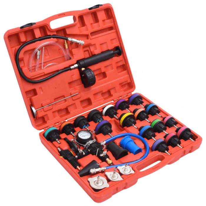 vidaXL Set testare presiune radiator, 28 Piece