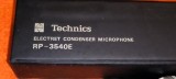 microfon technics rp - 3540 e MICROFON TECHNICS ( 1980 ) ELECTRET CONDENSER MICROPHONE