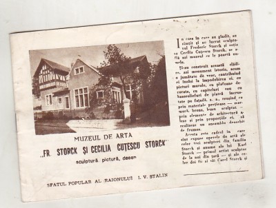 bnk rev Pliant Muzeul de arta Fr Storck si Cecilia Storck - Brasov foto