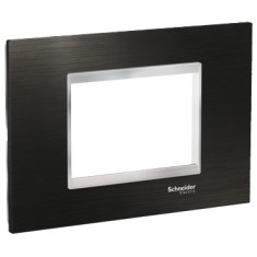 Rama Ornament 3M inox Schneider Eazy Styl negru crom LMR7733038