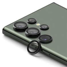 Folie sticla camera Samsung Galaxy S23 Ultra Ringke Camera Lens Frame, negru foto