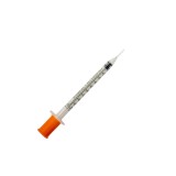 Seringa Insulina 1ml/100UI cu Ac Fix 29G x 1/2 (0.33x13mm) Portocalie, Sterila, de Unica Folosinta