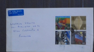 ANGLIA - PLIC CIRCULAT CU SERIE COMPLETA TIMBRE- 5,5 EURO - STAMPILA PRIMA ZI + foto