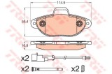 Set placute frana,frana disc FORD KA (RU8) (2008 - 2016) TRW GDB2041