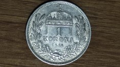 Ungaria -moneda colectie argint- 1 korona / coroana 1914 AU/UNC - Franz Joseph I