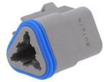 Conector cablu-cablu PX0 3 PIN gri IP68