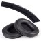 Set 2 bureti + Banda superioara pentru casti Audio-Technica ATH-M50XBT / ATH-M40X / ATH-M30X / ATH-M20X - Negru - Piele ecologica - Spuma cu memorie