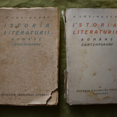 E. Lovinescu - Istoria literaturii romane contemporane vol I si VI editia veche