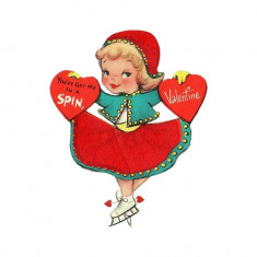Sticker decorativ Retro Valentine's Day, Multicolor, 69 cm, 6025ST