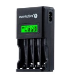 Incarcator everActive AA AAA NC-450 Black Edition cu 4 canale