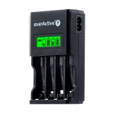 Incarcator everActive AA AAA NC-450 Black Edition cu 4 canale