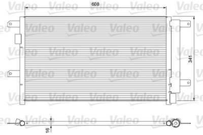VALEO 815089 NEW PART Condensator, climatizare foto