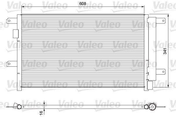 VALEO 815089 NEW PART Condensator, climatizare