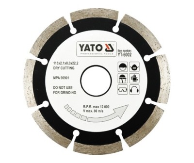 Disc diamantat segmentat HS 115 mm YATO foto