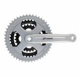 Pedalier Prowheel 28/38/48T Ax Patrat Alu 170mm Argintiu Cod:45215AKRM