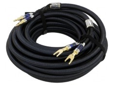 Cablu banana mufa furca 10m x2 - placare aurit