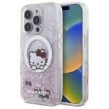 Husa pentru iPhone 16 Pro Max - Hello Kitty Hardcase Liquid Glitter Sweet Kitty Bows MagSafe (HKHMP16XLSWKH) - White