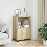 VidaXL Dulap cu roți, stejar sonoma, 55x40x91 cm, lemn prelucrat