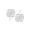 Set 4 Suporti Numar Inmatriculare Auto SLIM Transparenti Fata Spate