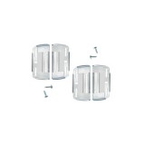 Set 4 Suporti Numar Inmatriculare Auto SLIM Transparent Fata Spate