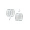 Set 4 suporti numar inmatriculare SLIM TRANSPARENT Automotive TrustedCars
