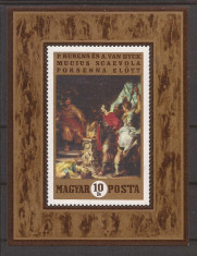 UNGARIA PICTURA RUBENS ( colita dt.) MNH foto