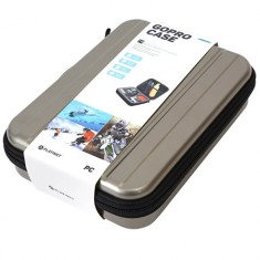 Etui rigid Platinet pentru camera de actiune si accesorii, cu fermoar