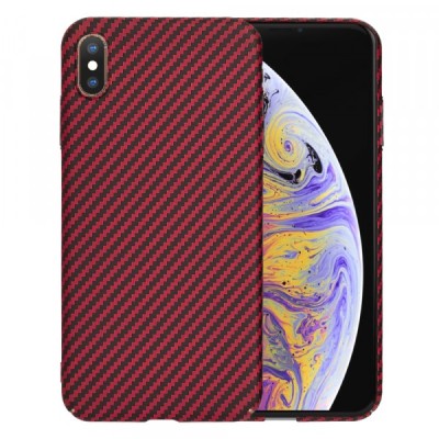 Husa pentru Apple iPhone XS Max, Techsuit, Carbonite FiberShell, Rosie foto